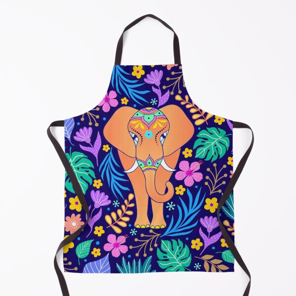 Item preview, Floral elephant designed and sold by FGCART.