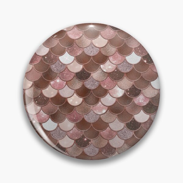 Item preview, Rose Gold Glitter Mermaid Scale Pattern 2 designed and sold by PressedOak.
