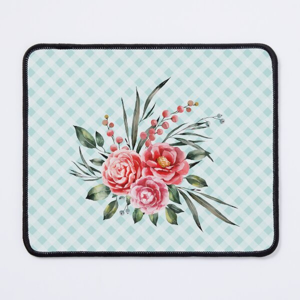 Item preview, Pretty vintage rose bouquet and gingham, cottagecore aesthetic collection 2 of 2 designed and sold by Orianah.
