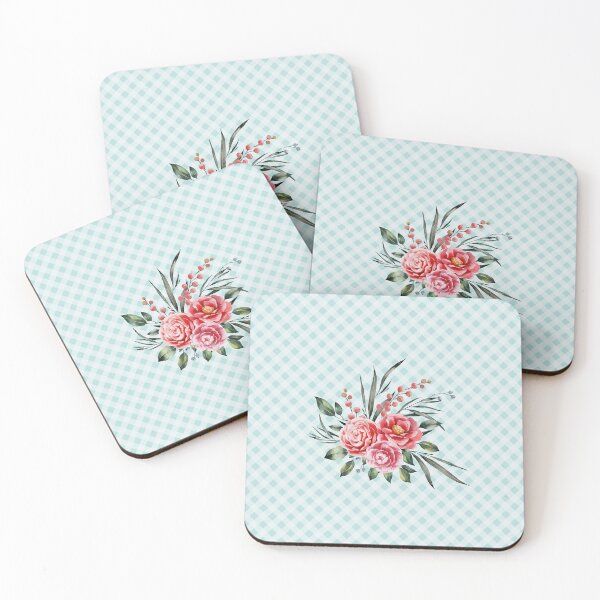 Item preview, Pretty vintage rose bouquet and gingham, cottagecore aesthetic collection 2 of 2 designed and sold by Orianah.