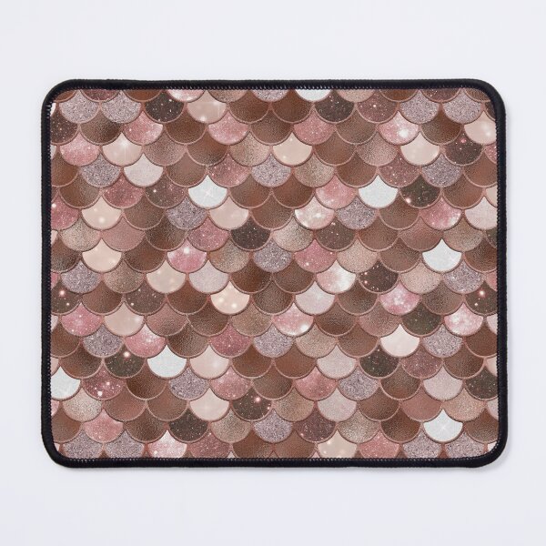 Item preview, Rose Gold Glitter Mermaid Scale Pattern 2 designed and sold by PressedOak.