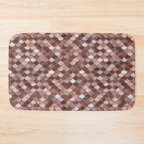 Item preview, Rose Gold Glitter Mermaid Scale Pattern 2 designed and sold by PressedOak.