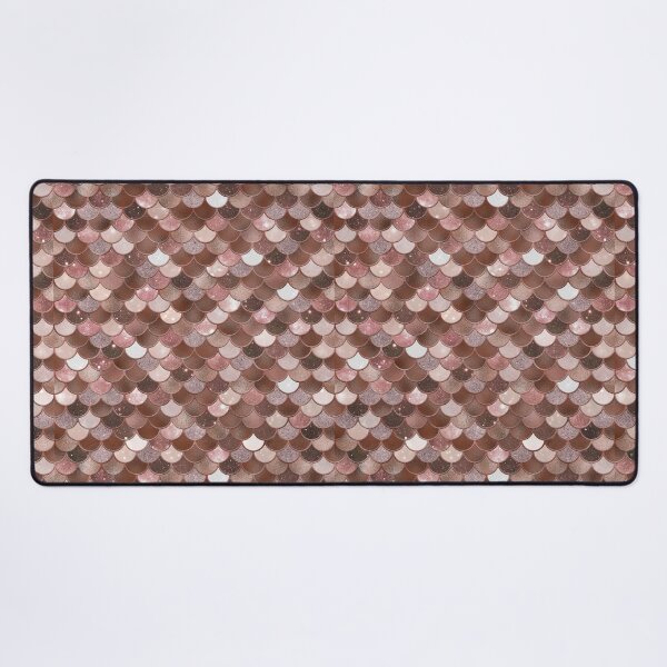 Item preview, Rose Gold Glitter Mermaid Scale Pattern 2 designed and sold by PressedOak.