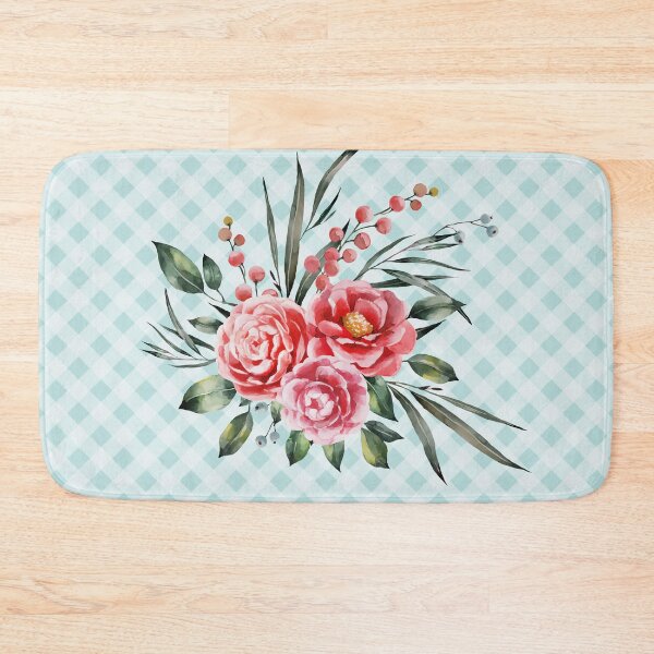 Item preview, Pretty vintage rose bouquet and gingham, cottagecore aesthetic collection 2 of 2 designed and sold by Orianah.