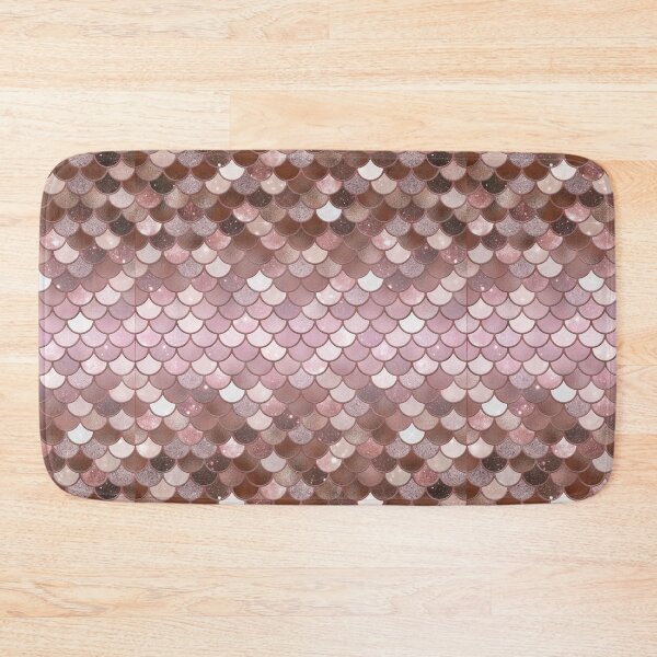 Item preview, Rose Gold Glitter Mermaid Scale Pattern Gradient designed and sold by PressedOak.