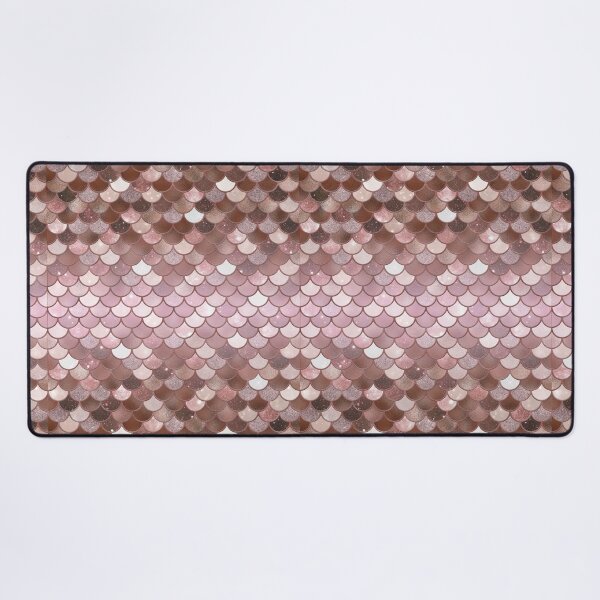 Item preview, Rose Gold Glitter Mermaid Scale Pattern Gradient designed and sold by PressedOak.