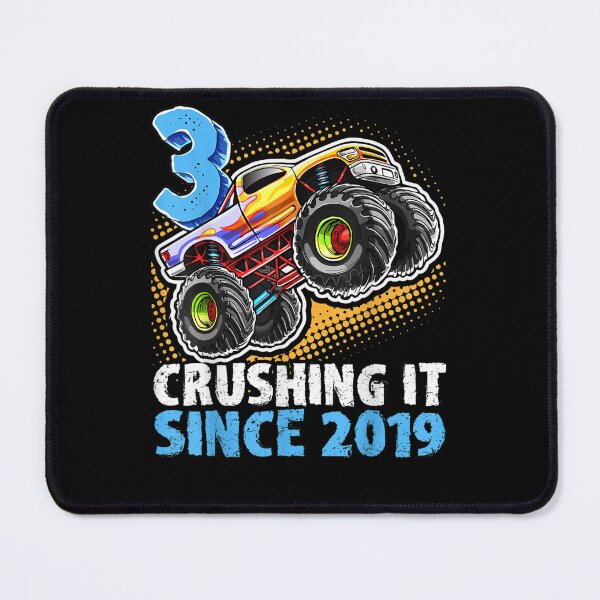 Item preview, 3 Crushing It Since 2019 Monster Truck 3rd Birthday Boys designed and sold by sahnidkarci.