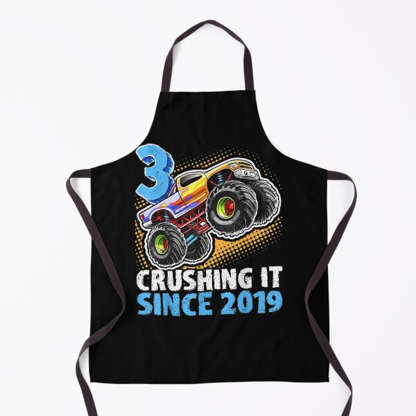 Item preview, 3 Crushing It Since 2019 Monster Truck 3rd Birthday Boys designed and sold by sahnidkarci.