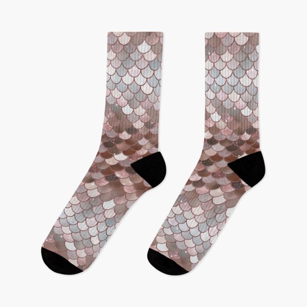 Item preview, Rose Gold Glitter Mermaid Scale Pattern Gradient 2 designed and sold by PressedOak.
