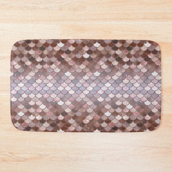 Item preview, Rose Gold Glitter Mermaid Scale Pattern Gradient 3 designed and sold by PressedOak.