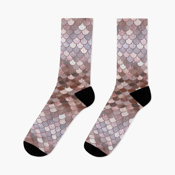 Item preview, Rose Gold Glitter Mermaid Scale Pattern Gradient 3 designed and sold by PressedOak.