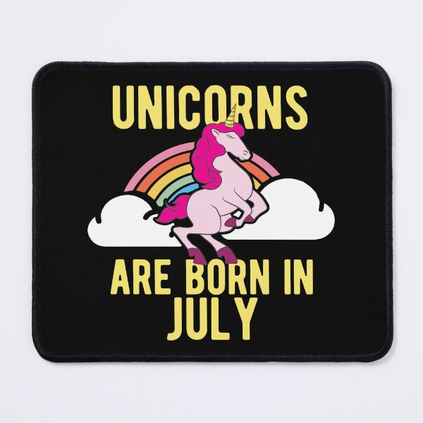 Item preview, Unicorns Are Born In July Shirt Birthday Month Gift Tee designed and sold by haselshirt.