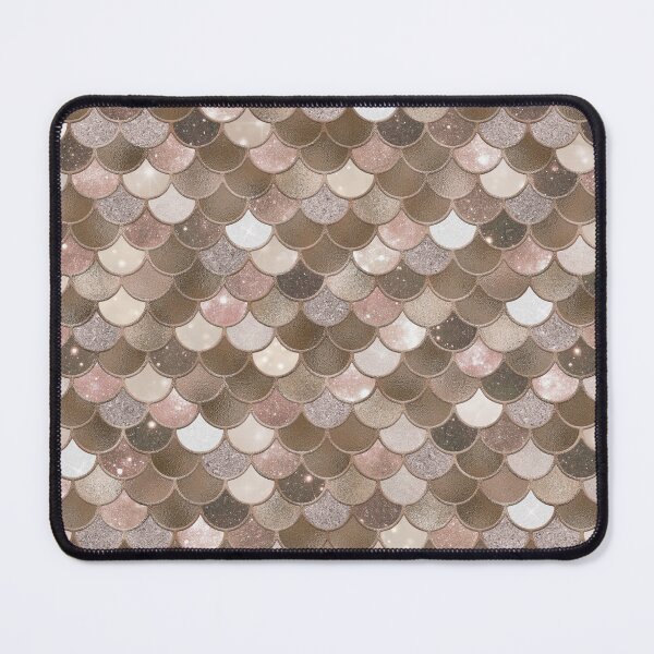 Item preview, Rose Gold Glitter Mermaid Scale Pattern 3 designed and sold by PressedOak.