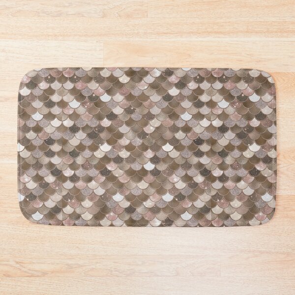 Item preview, Rose Gold Glitter Mermaid Scale Pattern 3 designed and sold by PressedOak.