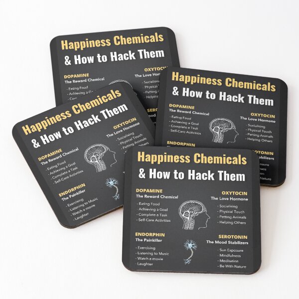 Item preview, Happiness Chemicals & How to Hack Them designed and sold by freyta.