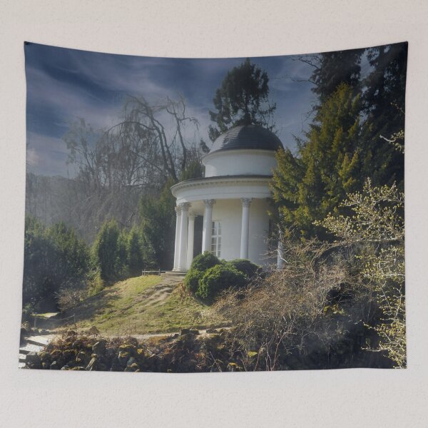 Item preview, Bergpark Wilhelmshöhe - Temple of Apollo at the fountain pond designed and sold by harietteh.