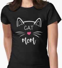 Cat Mom Women's Fitted T-Shirt