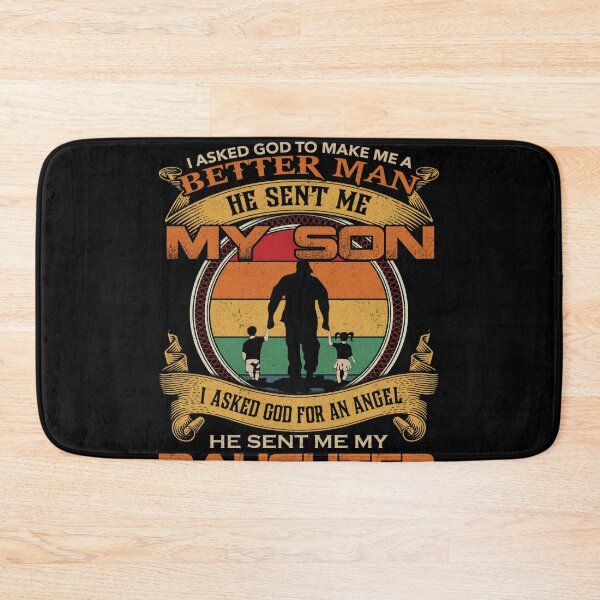 Item preview, I Asked God Better Man Son Daughter designed and sold by UweSchroeder.