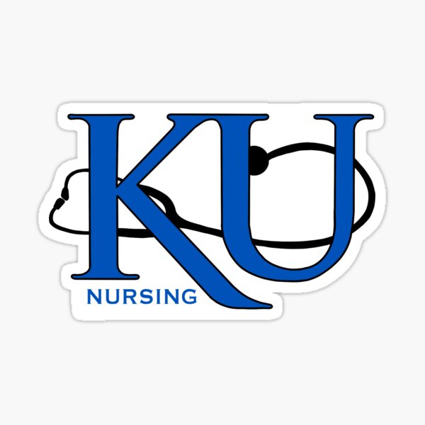 "KU Nursing" Sticker by mfrancescon13 Redbubble