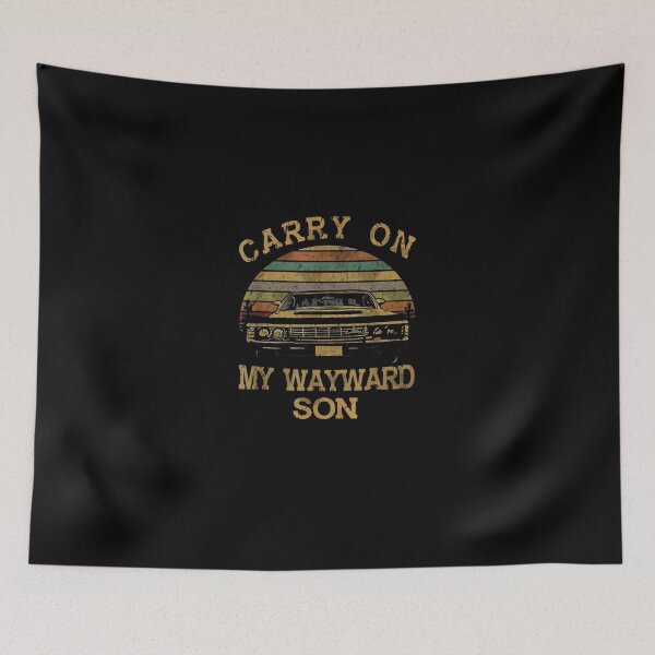 Item preview, Carry On My Wayward Son Vintage supernatural Tee  designed and sold by sahnidkarci.