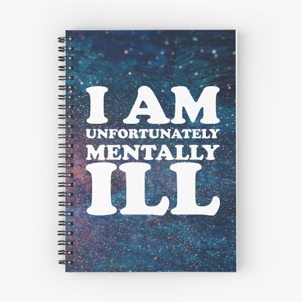 Item preview, Spotted Blue and Purple Pattern: I am Unfortunately Mentally Ill designed and sold by SomeDesignThing.
