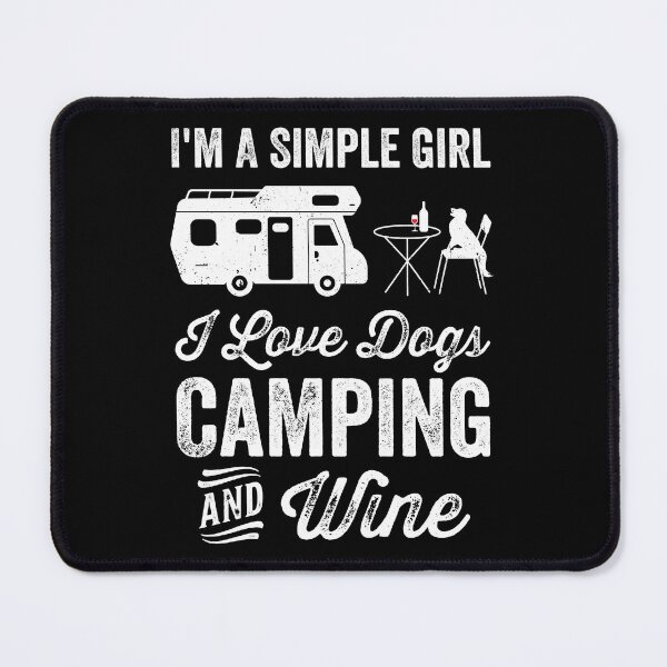 Item preview, Camping Dog Lover Girl Camper Gift For Women designed and sold by haselshirt.