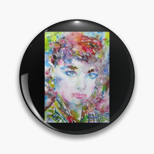 Item preview, AUDREY HEPBURN watercolor portrait .7  designed and sold by DrCurtis51629.