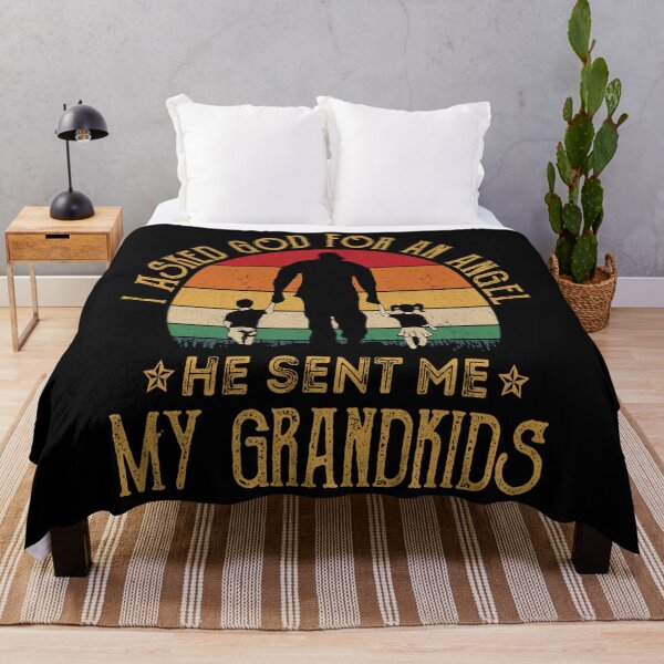 Item preview, I Asked God For An Angel He Sent Me My Grandkids designed and sold by UweSchroeder.