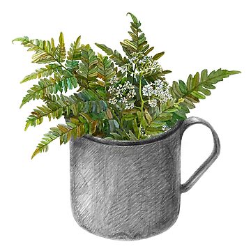 Vorschaubild zum Design Becher mit Farnblättern von stasia-ch