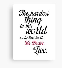 Buffy Typography Canvas Print