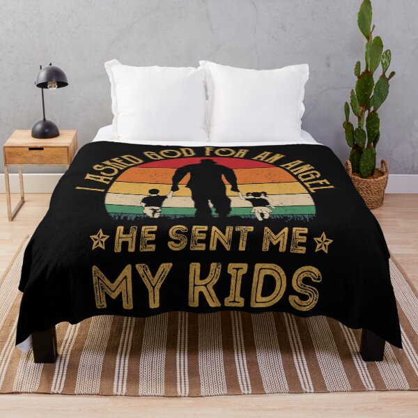 Item preview, I Asked God For An Angel He Sent Me My Kids designed and sold by UweSchroeder.