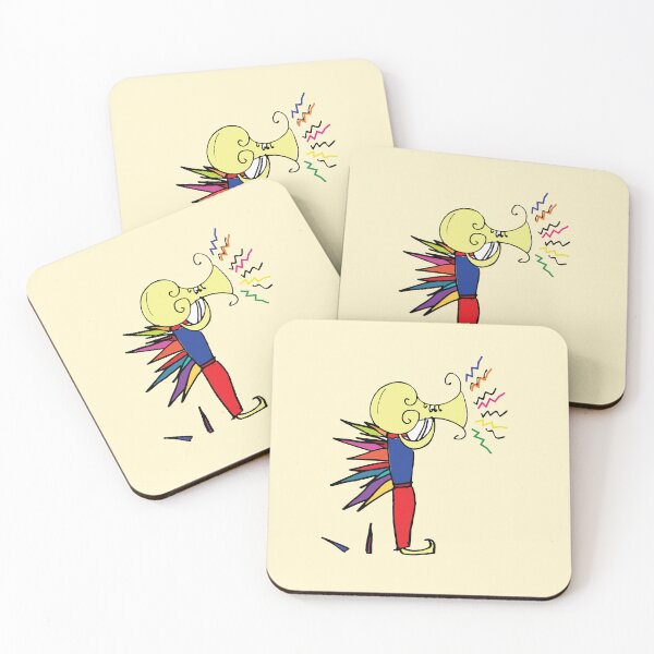 Item preview, little monster playing music designed and sold by 236Reel.