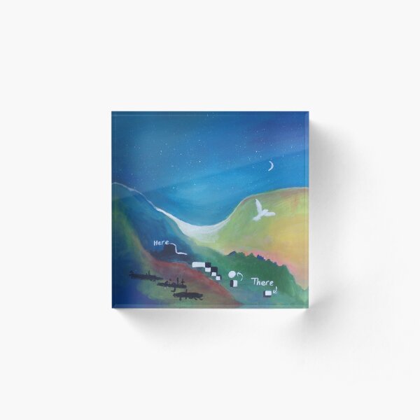 Everything in its right place Acrylic Block