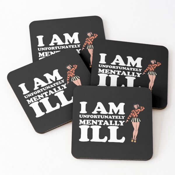 Item preview, I am Unfortunately Mentally Ill | Retro Cartoon Woman designed and sold by SomeDesignThing.