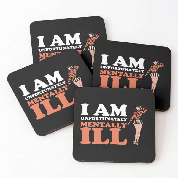 Item preview, I am Unfortunately Mentally Ill | Retro Cartoon Woman designed and sold by SomeDesignThing.