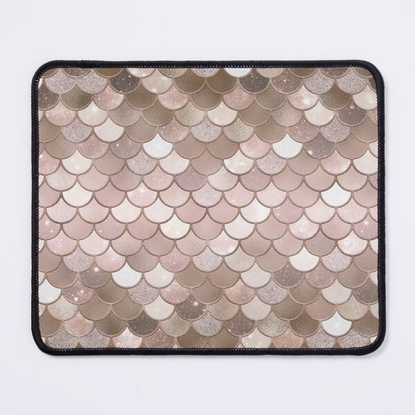 Item preview, Rose Gold Glitter Mermaid Scale Pattern Gradient 5 designed and sold by PressedOak.