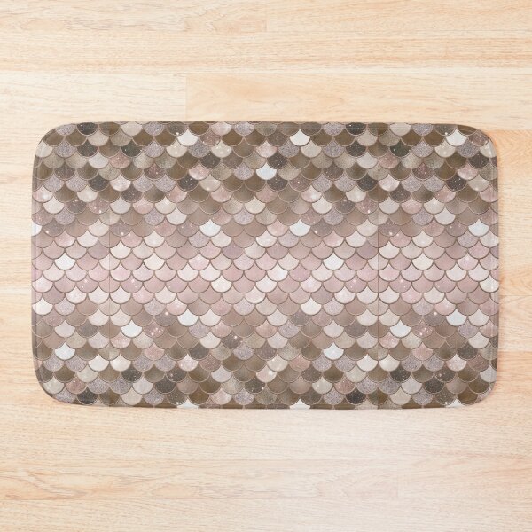 Item preview, Rose Gold Glitter Mermaid Scale Pattern Gradient 5 designed and sold by PressedOak.