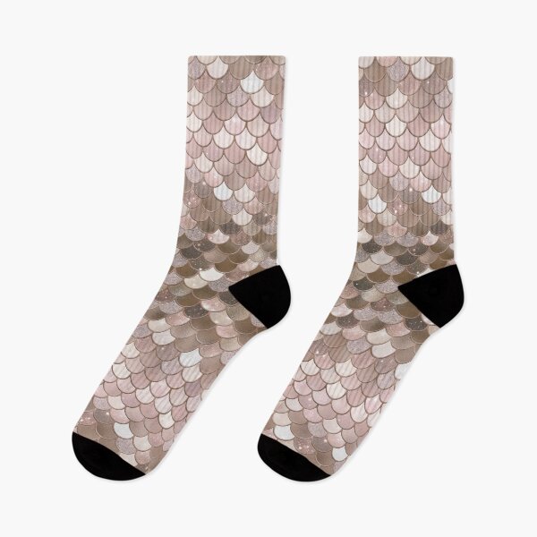 Item preview, Rose Gold Glitter Mermaid Scale Pattern Gradient 5 designed and sold by PressedOak.