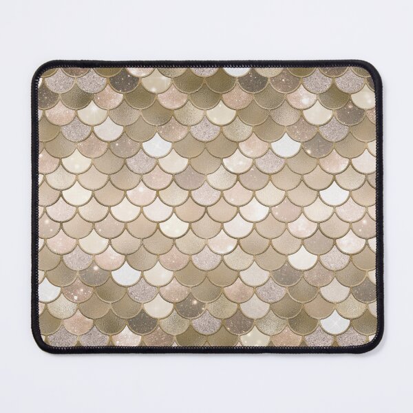 Item preview, Rose Gold Glitter Mermaid Scale Pattern Gradient 6 designed and sold by PressedOak.