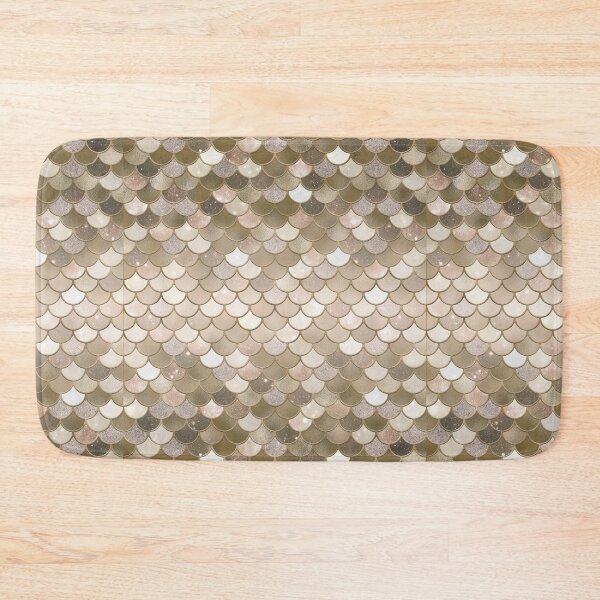 Item preview, Rose Gold Glitter Mermaid Scale Pattern Gradient 6 designed and sold by PressedOak.