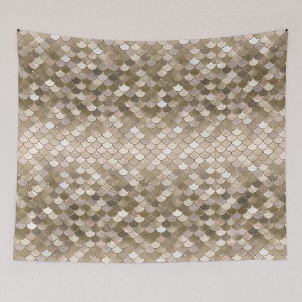 Item preview, Rose Gold Glitter Mermaid Scale Pattern Gradient 6 designed and sold by PressedOak.
