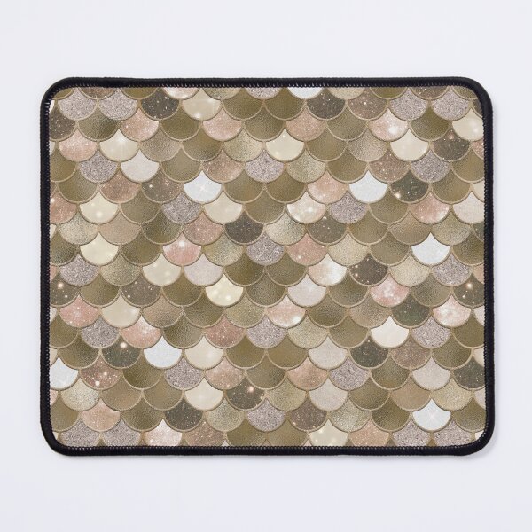 Item preview, Rose Gold Glitter Mermaid Scale Pattern 4 designed and sold by PressedOak.