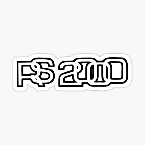 Ford Escort Mk2 RS 1800 Boot Decal Sticker RS1800 