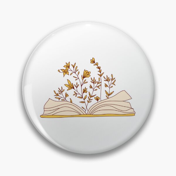 Item preview, Flowers growing from book in yellow, read and grow designed and sold by CherieTree.