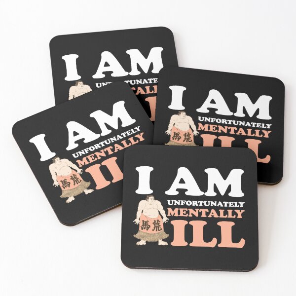 Item preview, I am Unfortunately Mentally Ill | Retro Japanese Sumo designed and sold by SomeDesignThing.