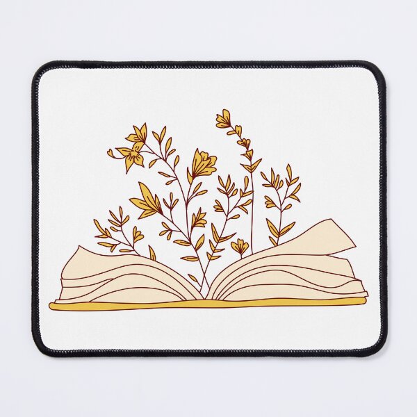 Item preview, Flowers growing from book in yellow, read and grow designed and sold by CherieTree.
