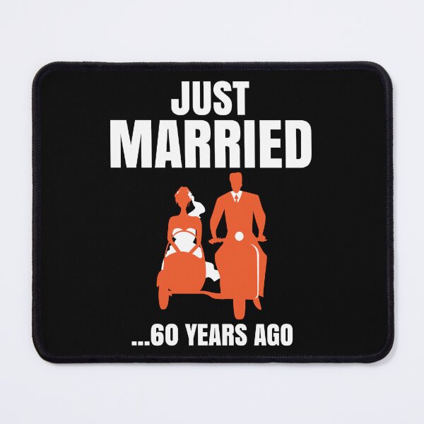 Item preview, Just Married 60 Years Ago Wedding Anniversary Gift designed and sold by haselshirt.