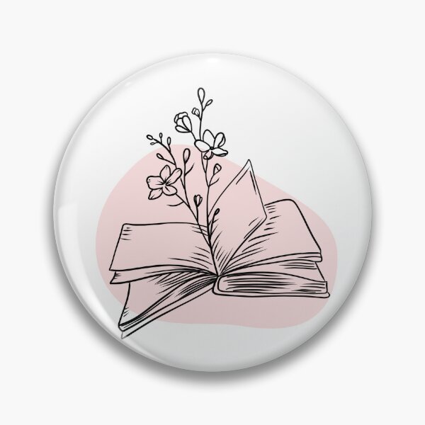 Item preview, Flowers growing from book, mid century modern designed and sold by CherieTree.