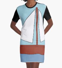 Simpsons boat picture Graphic T-Shirt Dress