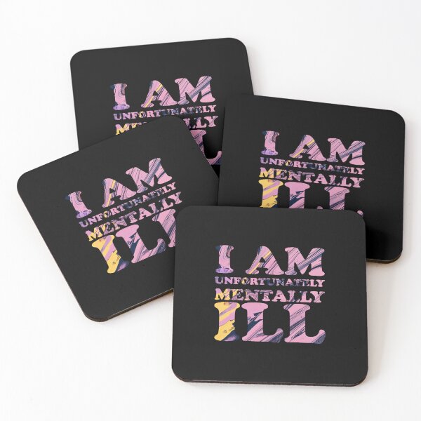 Item preview, I am Unfortunately Mentally Ill | Swirlly Paint Pattern designed and sold by SomeDesignThing.